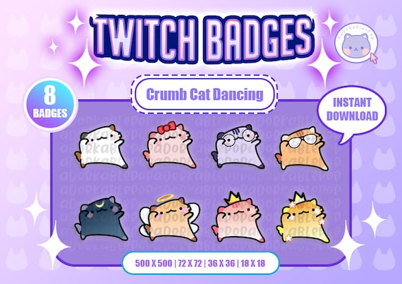 Twitch Sub Badge: Kitty by nicodesign06 on DeviantArt