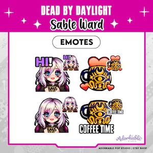 Dead by Daylight SABLE WARD Emote Twitch Stream / Survivor / Discord / Youtube / Kick / Emoji / Streamer / Święta