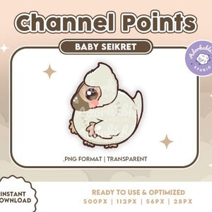 Baby Seikret Monster Hunter Wilds Channel Points | Twitch Coin | Emote | Overlay | Assets | Cute | Youtube | Kick | Discord | Reward Point