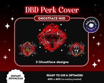 DBD Perk Cover HUD Anti Stream Snipe | 3x Masks | DBD Stream Overlay | Twitch | Youtube | Kick | Halloween
