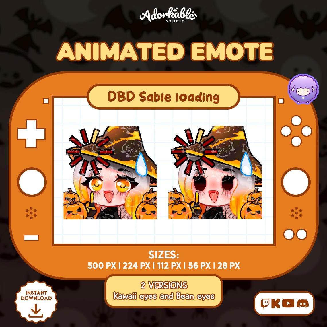 Dead by Daylight Sable Animated Emote Twitch Loading | Overlay | Stream ...