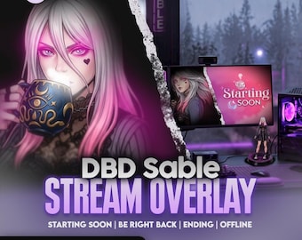 Dead by Daylight Sable Bundle | DBD Twitch Stream Overlay Animated
