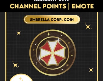 CHANNEL POINT Resident Evil Umbrella Corp | Emote | Twitch | Youtube | Discord | Streamer | Streaming | Videogames