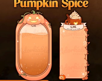 Halloween Overlay ChatBox Pumpkin Spice | Spooky Twitch Stream Overlay | OBS Kick Youtube