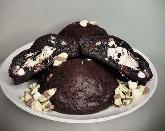 Black Velvet Mint Marshmallow Jumbo Cookie Recipe