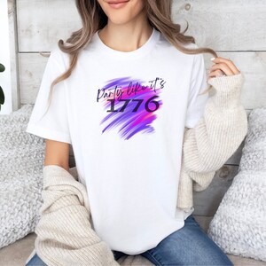 Party like it&#39;s 1776, July fourth tee, founding fathers t-shirt, Independence Day Party shirt, fourth of July party tee,  Red, whiteblue tee
