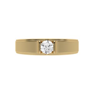 Mens Diamond Ring, Diamond Wedding Band, Mens Ring, Gold Ring Mens Jewelry, Round Diamond Ring, Mens Engagement Ring, Diamond Solitaire Ring