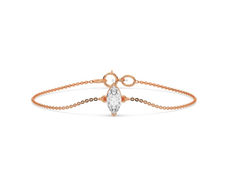 2 CT Marquise Diamond Bracelet, Marquise Diamond, Gold Bracelet ...