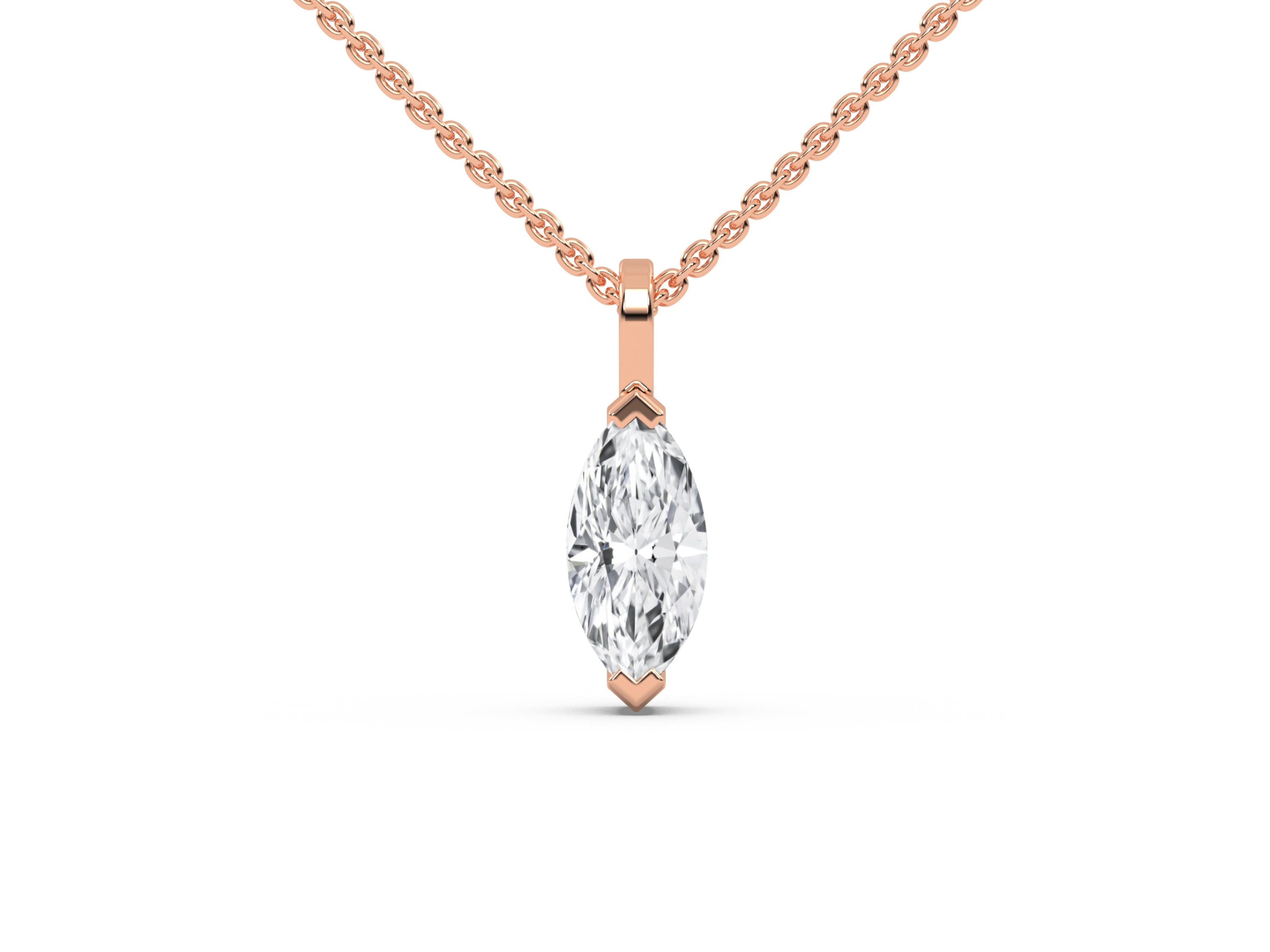Buy Marquise Diamond Necklace, Diamond Pendant,layering Buy Marquise Diamond Necklace, Diamond Pendant,layering