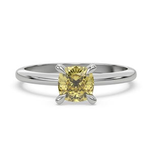 3 CT Yellow Diamond Ring, Cushion Cut Diamond Ring, Cushion Cut Wedding Ring, Cushion Engagement Ring, Yellow Diamond Jewelry, Gift