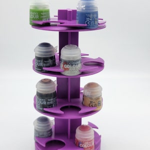 3-Tier Spinning Paint Rack
