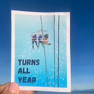 Turns All Year Vinyl Sticker