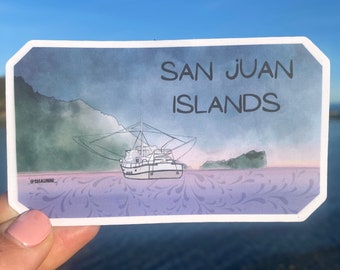 San Juan Island Vinyl sticker