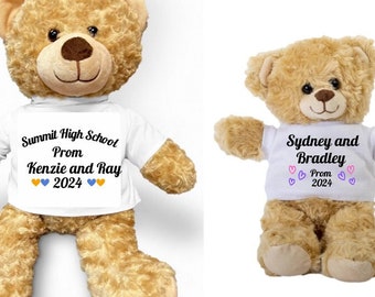Teddy Bear Prom Memento, Souvenir from Prom, gift for prom goer, prom memorabilia, gift for prom date