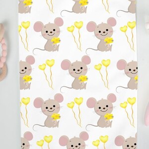 Mouse Burp Cloth 12&quot; x 20&quot;