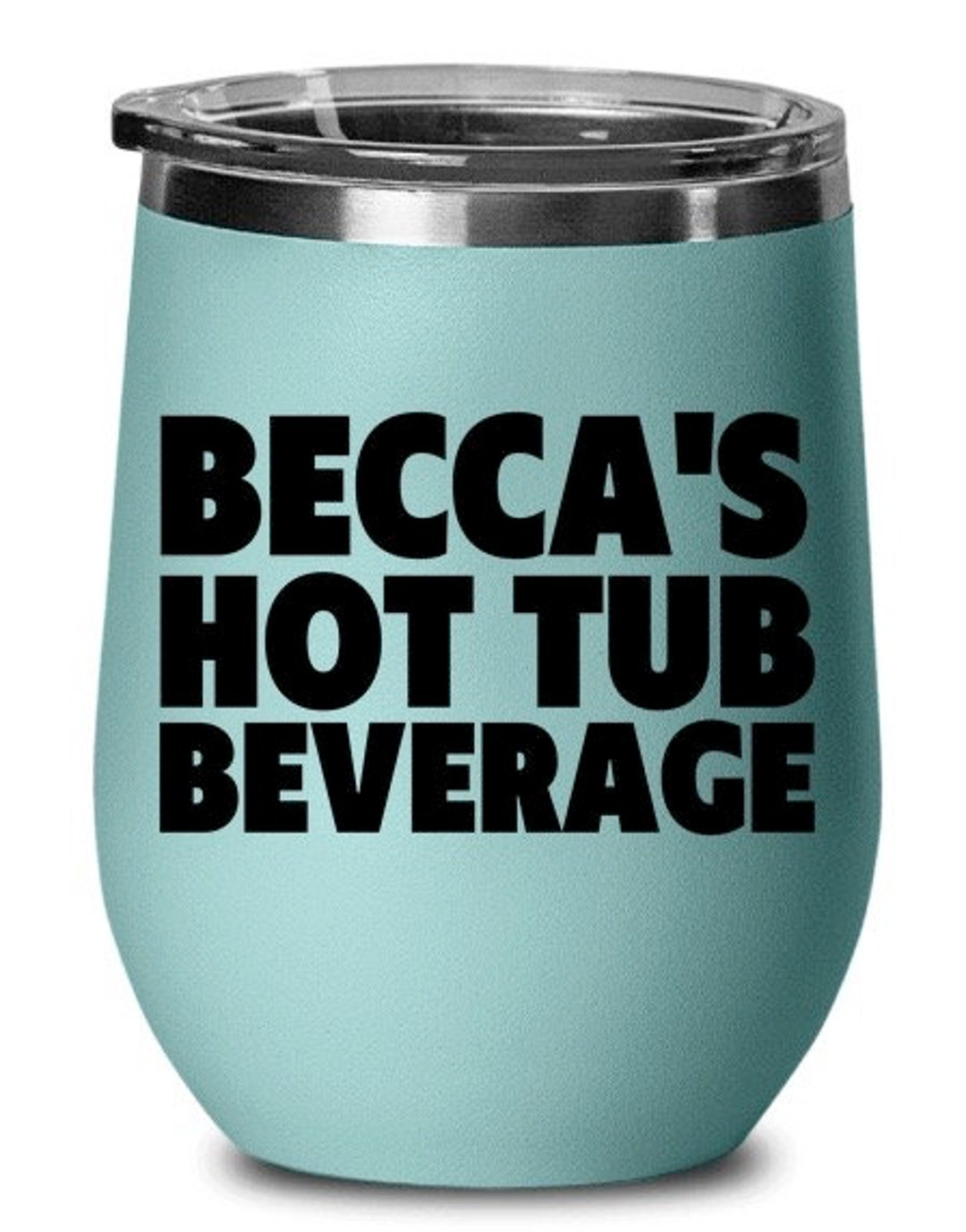Personalized Hot Tub Glass, Hot Tub Drink, Hot Tub Beverage, Hot Tub