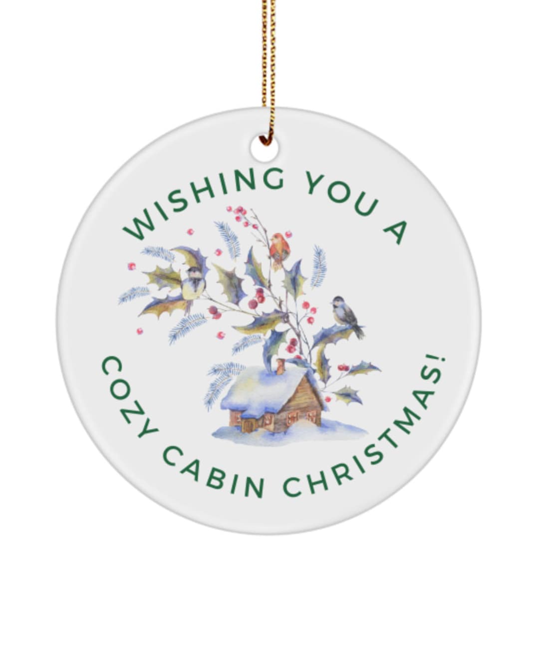 Cozy Cabin Christmas Ornament Cabin Christmas Rustic Etsy