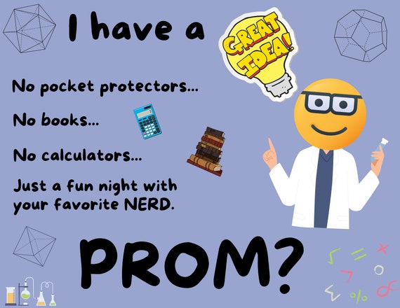 Nerd Promposal, Prom Posal, Nerd Prom Proposal, Prom Ask Sign