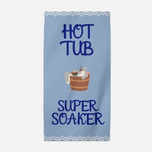 Towel for Hot Tub, Gift for Him, Hot Tub lover gift idea