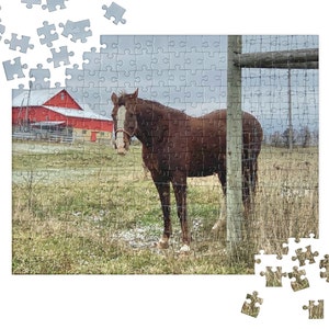 Jigsaw puzzle, horse puzzle, gift for horse lovers, choice of sizes