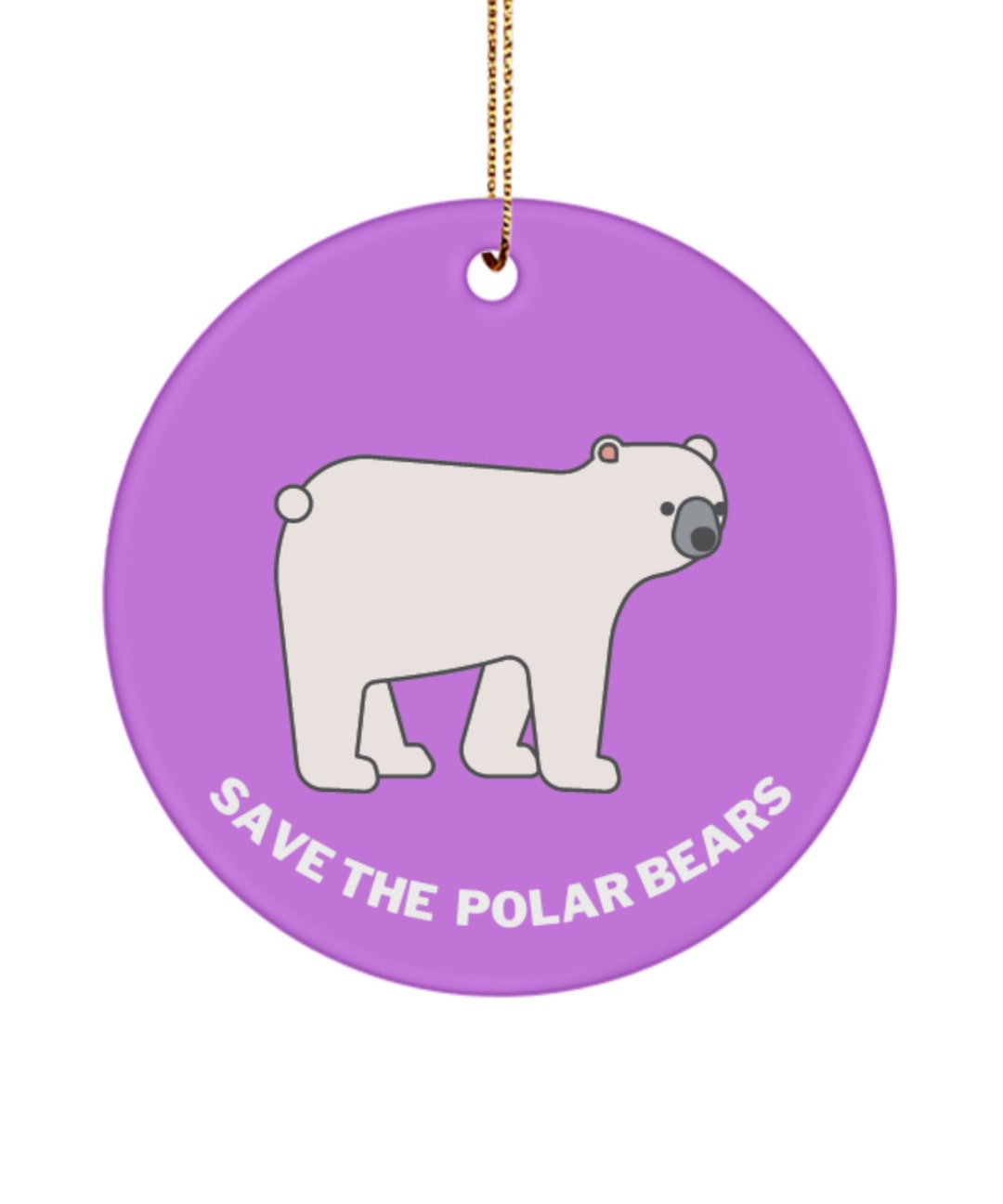 Polar Bear Ornament, Save the Polar Bears, Gift for Polar Bear Lover Etsy