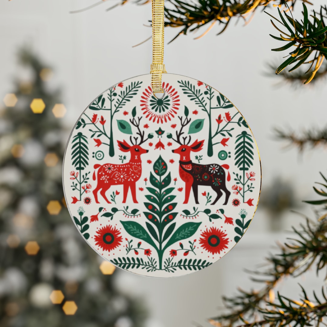 Scandinavian Christmas Ornament, Custom Ornament, Personalized Christmas Gifts, Scandinavian