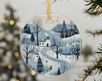 Scandinavian Christmas Ornament, Scandinavian Christmas Decor, Nordic Folk Art Christmas Ornament, Holiday Decor, Scandinavian Gifts