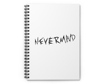 BTS Jimin Nevermind Spiral Notebook - Ruled Line