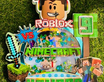 Roblox versus Minecraft taarttopper