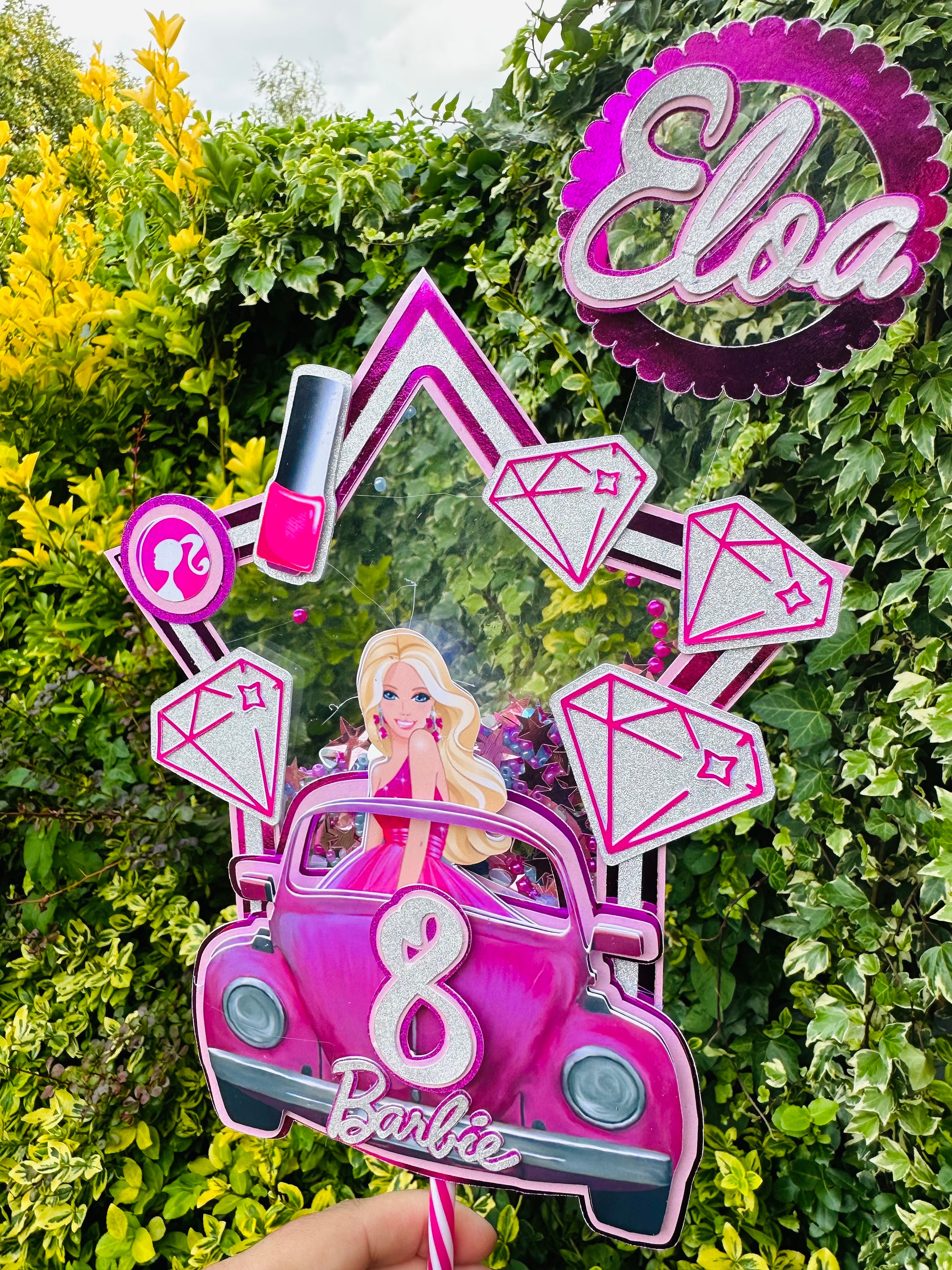 Striscione Barbie - 06 - carta cm 140x100 personalizzato