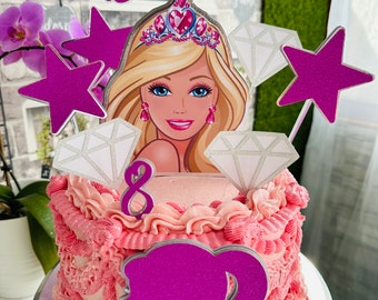 Barbie Cake Topper Pink