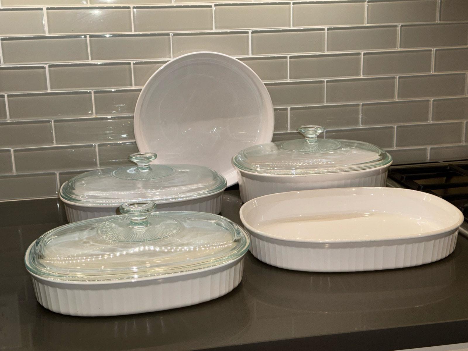 Corningware french white 10 piece set hot sale