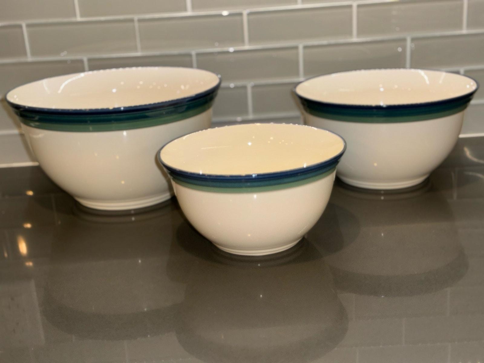 Set of 3 Pfaltzgraff Northwinds Mixing Bowls