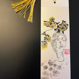 Hand Painted Oreintal Book Mark on Traditional Paper