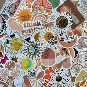 Boho Sun & Moon Sticker Pack