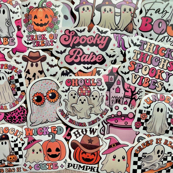 Spooky Retro Halloween Sticker Pack
