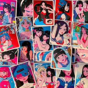 Cute Anime Girl Sticker Pack