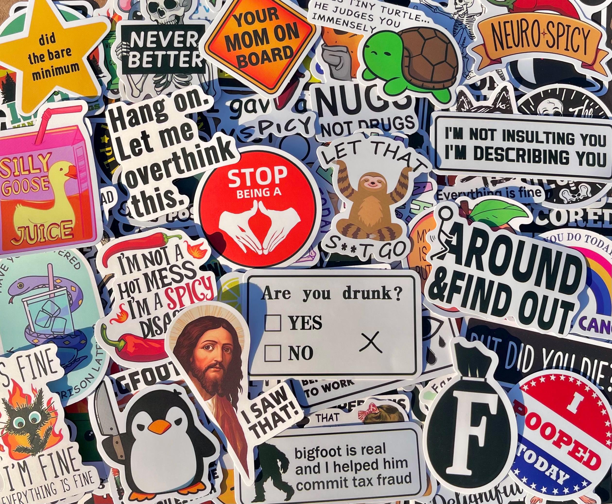 Stickers Humor Roto Funny Meme Sticker Pack - Etsy
