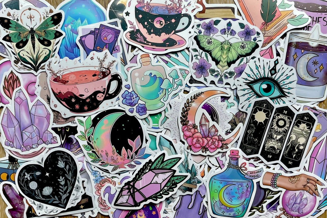 Crystal Witchy Sticker Pack - Etsy