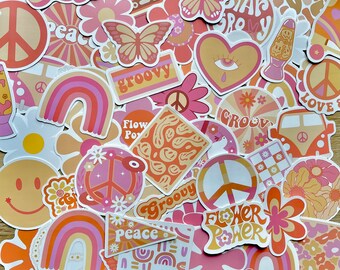 Groovy Pastel Sticker Pack