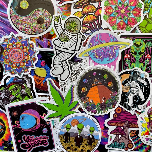 Pack d'autocollants psychédéliques Trippy