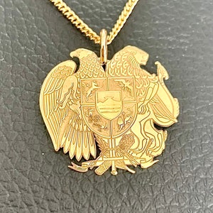 Eagle and lion pendant, animal pendant, animal lover jewelry, coat of arms pendant, gold plated necklace, laser cut pendant, name engraving