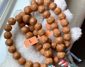 Medori's Jewelry | Natural Monkey Head Walnut Bracelet | Juglans nigra | Black Walnut | Prayer Mala Beads | Gifts |15-16mm猴头龙岩料奶酪酥手持