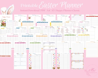 Printable Easter Planner: Holiday Organizer (PDF)