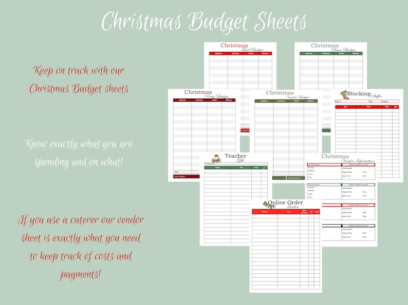 Christmas Planner, Christmas Printable Planner, Holiday Planner, A5 ...