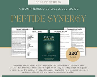 Peptide Synergy Ebook 39 Peptides | Peptide & Vitamin Protocol Guide  Digital PDF Download