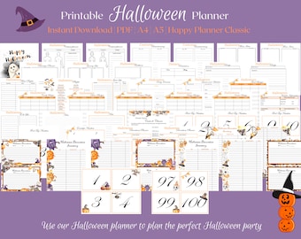 Halloween Party Planner: Costume, Menu, Games (Digital Download)