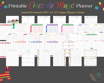Cinco de Mayo Party Planner: Fiesta Organizer (Digital Download)