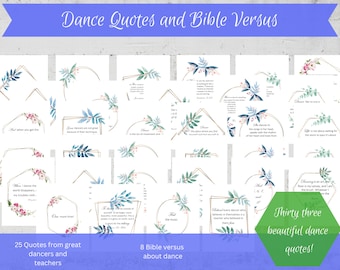 Inspirational Printable Dance Quotes