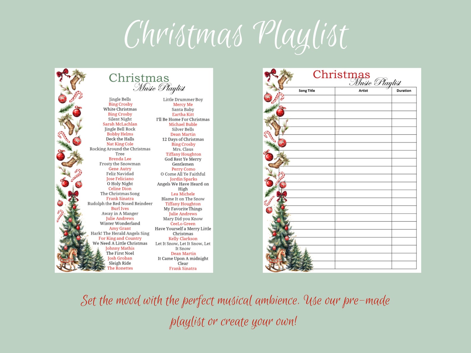 Christmas Planner, Christmas Printable Planner, Holiday Planner, A5 ...